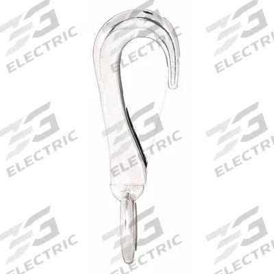 LUCKY LINE PRODUCTS Spring Snap: 1 Snaps, Wire Gate, Zinc, 5/16 in Opening Size - Light Duty Spring Snaps