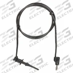 APPROVED VENDOR Test Leads: Black Electrical Current Color, Test Clip, Stacking Banana Plug, 5 ft Lg (MPN 5TXE3). Key specifications — Brand: APPROVED VENDOR.
