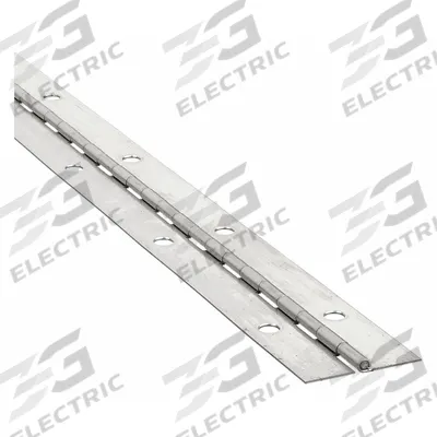 APPROVED VENDOR Piano Hinge: Stainless Steel, 36 in Leaf Ht - Full Surface-Mount Piano Hinges