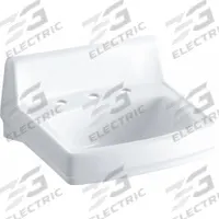 GREENWICH Bathroom Sink: Greenwich™, White, Vitreous China, 20 3/4 in Overall Lg, 3 Faucet Holes (MPN K-2030-0). Key specifications — Series: Greenwich™; Includes: Wall Hanger; Color: White; Brand: GREENWICH; Sink Type: Bathroom; Material: Vitreous China; Sink Material: Ceramic.
