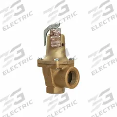 WATTS Relief Valve: FNPTF x FNPTF, 3/4 in x 1 in, Iron, 75 psi Max. Op Pressure, 5 5/8 in Overall Ht (MPN 3/4 740 075 FS). Key specifications — Brand: WATTS.