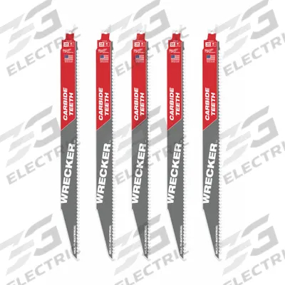 MILWAUKEE Reciprocating Saw Blade: 6 Teeth per Inch, 12 in Blade Lg, 0.05 in Blade Thick - General Purpose Blades