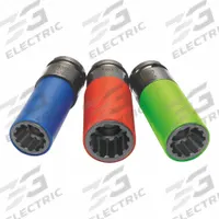 AME Automotive Socket Set: 1/2 in Drive Size, 3 Pieces, (3) 12-Point/(3) 6-Point, Chrome (MPN 67800). Key specifications — attr1204429: AME; attr1204436: Spline; attr1204438: (3) 6-Point; attr1210036: 17 mm to 21 mm.