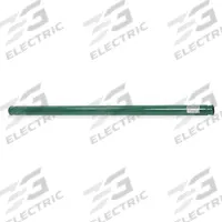 GREENLEE Reel Stand Spindle: 1 Spindles, 100 in x 3 1/2 in x 3 1/2 in, For 90 in Max Spool Dia (MPN 657). Key specifications — Brand: GREENLEE; Color: Green; Material: Steel; Finish: Powder Coated; For Maximum Spool Diameter: 90 in.