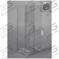 Cryo Box Holder: 8 1/4 in Overall Wd, 15 in Overall Ht, 5 3/8 in Overall Lg, PETG, Clear, (14) Boxes (MPN CRYO14-M). Key specifications — Material: PETG; Mounting Location: Wall; Color: Clear; Product Type: Cryo Box Holder; Total Holding Capacity: (14) Boxes; Brand: POLTEX.