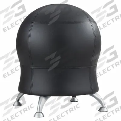 SAFCO PRODUCTS Ball Chair: 23 in Max Overall Ht, 22 1/2 in Overall Wd, Black - Active Chairs