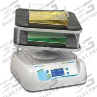 BENCHMARK RESEARCH Non-Slip Mat: 14 in Overall Lg, 14 in Overall Wd, Rocker Accessory, Rubber (MPN B3D5000-STK). Key specifications — Hold Capacity: (2) Trays or Microplates; Brand: BENCHMARK RESEARCH; Includes: Flat Mat; Material: Rubber; Product Type: Rocker Accessory.