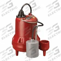 LIBERTY PUMPS Effluent Pump: 1/2 hp, 208 to 230V AC, Single Phase, 40 gpm Flow Rate @ 10' of Head (MPN FL32A-3). Key specifications — Impeller Material: Polymer; Rated Voltage: 208 to 230V AC; Brand: LIBERTY PUMPS.