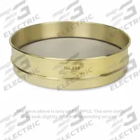 ADVANTECH Standard Stainless Steel Cloth Test Sieve: Stainless Steel, 12 in Outside Dia, 3 in Ht (MPN 400BS12I). Key specifications — Screen Material: Stainless Steel; Brand: ADVANTECH; Frame Material: Brass; Standards: ASTM E11; US Standard Screen Size: #400.