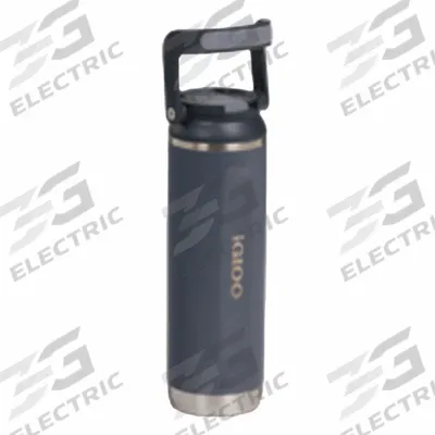 IGLOO Travel Mug: 20 oz Capacity, Gray, Stainless Steel, BPA-Free, 9 5/8 in Overall Ht - Insulated Stainless Steel Water Bottles