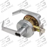 DEXTER Door Lockset: Classroom Lever Locksets, Chrome, ADA Compliant, SFIC (MPN C1000-CSEC-R-626-SFIC). Key specifications — Ligature Resistance: Not Ligature-Resistant; Brand: DEXTER; Lockset Function ANSI Code: F88; Visual Indicator Message: No Message; ADA Compliant: Yes; Finish: Satin Chromium-Plated : Stainless Steel.