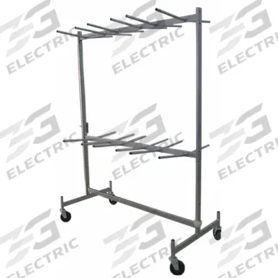 Dayton Chair Cart: 500 lb, 43 1/2 in L x 31 5/8 in W x 74 in H, For 48 Chairs - Hanging Racks for Folding Chairs