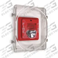 SAFETY TECHNOLOGY INTERNATIONAL Strobe Damage Stopper Cover: Polycarbonate, 8 1/2 in Overall Dp (MPN STI-1221E). Key specifications — Manufacturer Part Number: STI-1221E; Brand: SAFETY TECHNOLOGY INTERNATIONAL; Color: Clear; For Location: Indoor; For Use With: Strobe Units; Includes: Mounting Hardware; Mounting Location: Wall Mount; Mounting Style: Flush Mount.