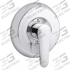 KOHLER Valve Trim: Circle Trim Plate, Metal, Polished Chrome Finish, Lever Faucet Handle (MPN K-TS98147-4-CP). Key specifications — Compatible Product Type: July Rite-Temp K-8304 or K-2971 Pressure-Balancing Valves With Diverters; Brand: KOHLER; Trim Plate Material: Metal; Product Type: Shower Trim Kit; Trim Plate Shape: Circle; Handle Material: Metal; Trim Finish/Color: Chrome.