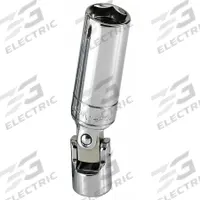 SK PROFESSIONAL TOOLS Flex Spark Plug Socket: 3/8 in Drive Size, 9/16 in Socket Size, 6-Point, Std (MPN 4478). Key specifications — attr1204270: Chrome; attr1204275: SK PROFESSIONAL TOOLS; attr1204284: Standard; attr1204287: Not Tether Capable.