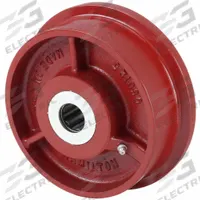 APPROVED VENDOR Track Wheel: 6 1/8 in Wheel Dia., 1 3/4 in Wheel Wd, 2,500 lb Load Capacity, Iron (MPN WFT-6H-1). Key specifications — attr1099880: No; attr1099886: Red; attr1099891: APPROVED VENDOR.