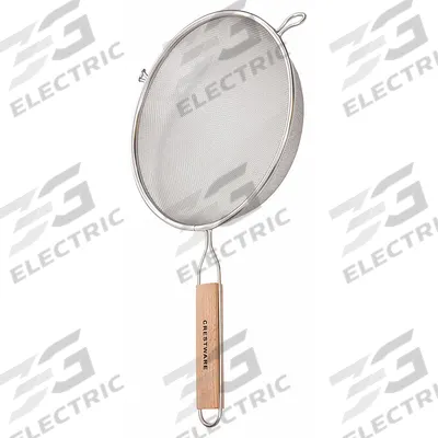 CRESTWARE Mesh Strainer: Fine Single Mesh Mesh Size, 13 3/4 in Overall Lg - Wire Mesh Strainers