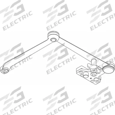 LCN Door Closer Arm: Aluminum (MPN 4210-3049CNS AL) - Replacement Arms
