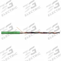CHAINFLEX Measuring System Cable: (4) Shielded Twisted Pr 24 AWG (0.25)/(2) 20 AWG (0.50), Green (MPN CF11-014-D). Key specifications — Conductor Grouping: (4) Shielded Twisted Pair 24 AWG/(2) 20 AWG; Includes Ground: No; Overall Length: Order by the Foot; Minimum Bend Radius Factor - Fixed: 4 x OD; Minimum Bend Radius Factor - Flexible: 6 x OD; Brand: CHAINFLEX.