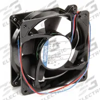 EBM-PAPST Axial Fan: 209 cfm Airflow @ 0.000 in SP, 4 11/16 in Ht, 1 1/2 in Dp, Lead Wires, IP20 (MPN 4114NH5). Key specifications — Blade Material: Polyamide; Brand: EBM-PAPST.