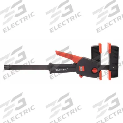 BESSEY Bar Clamp/Spreader: Soft-Touch Grooved, 12 in Max Jaw Opening - Dual-Function Trigger Clamps & Spreaders