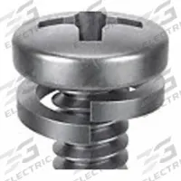 SEMS Screw: Split Lock, #6-32 Thread Size, 3/4 in Lg, Stainless Steel, Passivated, Pan, 10 PK (MPN 1-PPL-6C-75). Key specifications — Drive Size: #2.