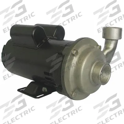 Dayton Centrifugal Pump: 304 Stainless Steel, 1/2 hp Horsepower (Max), Single Phase - Stainless Steel Housing Chemical-Resistant Centrifugal Pumps
