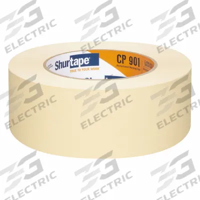 APPROVED VENDOR Masking Tape: CP 901, Tan, 1 7/8 in Roll Wd, 60 1/8 yd Overall Roll Lg - General Purpose Masking Tape