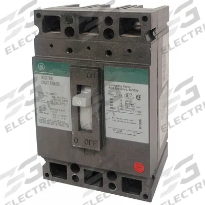 GE Molded Case Circuit Breaker: 20 A Amps, 14kA at 277V AC, Fixed, Line/Load Lug - TED-, TEHD-Frame GE Molded Case Circuit Breakers
