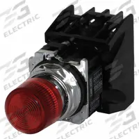 EATON Illuminated Push Button: 30 mm, Metallic, Extended Profile, 1NO/1NC (MPN 10250T828RD24). Key specifications — Manufacturer Part Number: 10250T828RD24; Product Type: Push Button Operators; Series: 10250T; Brand: EATON; AC Contact Rating: 10 A @ 600 V; Action: Momentary; DC Contact Rating: 2.5 A @ 250 V; Operator Illumination: Illuminated.