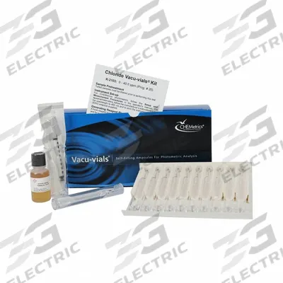 CHEMETRICS Water Quality Test Kit: Chloride, 0 to 40 ppm - Water Quality Test Kits