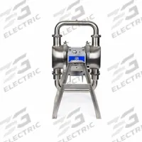 GRACO Electric Diaphragm Pump: Stainless Steel Body, Single Phase, 200-240V AC, 3 in, SS Valve (MPN HE120-0698). Key specifications — Nameplate Voltage: 200-240V AC; Brand: GRACO; Surface Roughness: 32 Ra; Check Valve Material: SS; Diaphragm Material: PTFE with EPDM Backing; Seat Material: 316 SS.