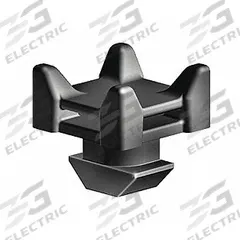 Cable Management: 45 Series, 11 mm x 22 mm x 22 mm, Black, Unfinished (MPN 093249). Key specifications — System of Measurement: Metric; Adjustability: Rotate; Material: Polyamide; Finish: Unfinished; Includes Fasteners: No; Mounting Type: Slide-In; Compatible Series: Fath, 45 Series; Brand: FATH INC..