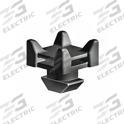 FATH INC. Cable Management: 45 Series, 11 mm x 22 mm x 22 mm, Black - Cable Routing Blocks
