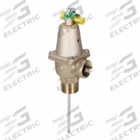 WATTS Temperature and Pressure Relief Valve: Section XIII ASME Section, MNPTF x FNPTF (MPN F121592). Key specifications — Brand: WATTS; Body Material: Copper Silicon Alloy.