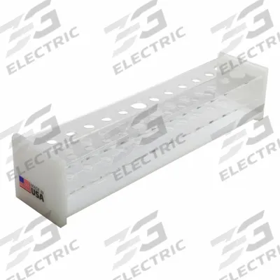 DYNALON Tube Rack: 2 1/2 in Overall Wd, 2 1/2 in Overall Ht, 11 1/2 in Overall Lg - Lab Storage Racks
