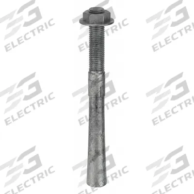 MKT FASTENING Wedge Anchor: 12 in Overall Lg, 1 in Dia, 1"-8 Thread Size, 4 in Thread Lg - Steel Wedge Anchors