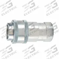 PARKER Coupler: 1/4 in Coupling Size, 1/4"-18 Thread Size, Female NPTF, Steel, -40 to 250 Deg F (MPN SM-251-4FP). Key specifications — Brand: PARKER; Body Material: Steel; Connection Type: NPTF; Temperature Range: -40 to 250 Deg F; Thread Size: 1/4"-18.