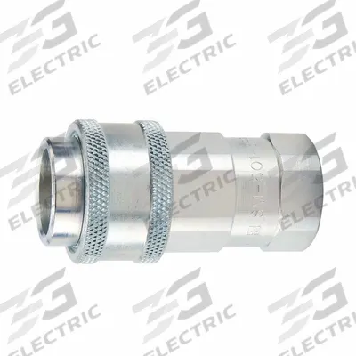 Parker Coupler: 1/4 in Coupling Size, 1/4"-18 Thread Size, Female NPTF, Steel - SM Series Hydraulic Quick-Connect Coupling Bodies