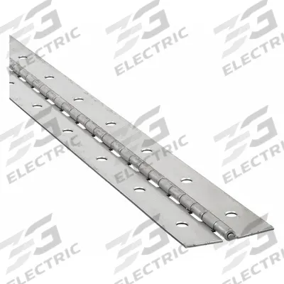 APPROVED VENDOR Piano Hinge: Steel, 72 in Leaf Ht - Full Surface-Mount Piano Hinges