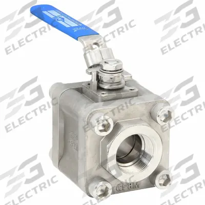 MILWAUKEE VALVE Manual Two-Way Ball Valve: 1 1/2 in, Stainless Steel, Straight - Vented Ball Stainless Steel Ball Valves
