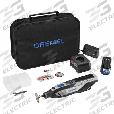 DREMEL Rotary Tool: 30,000 RPM Max. Speed, Variable Speed, 1/8 in_1/16 in Collet Size - Dremel Cordless Rotary Tools