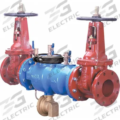 WILKINS Reduced Pressure Principle Backflow Prev: 375, Std Configuration, Ductile Iron - Zurn RPZ Backflow Preventers
