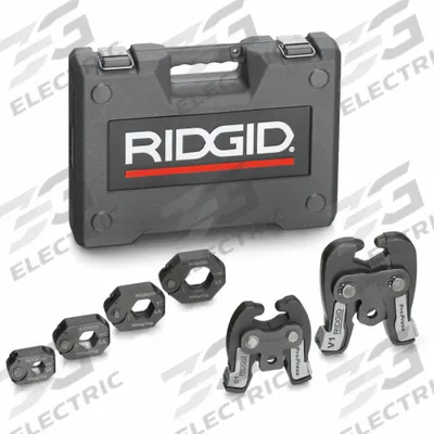 RIDGID Press Tool Jaw: 1/2 in to 1-1/4 in Pipe, Copper/Stainless Steel - Jaw & Ring Sets for Compact Press Tools