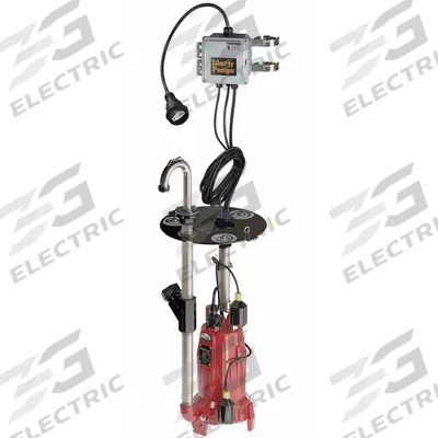 LIBERTY PUMPS Grinder Pump System: 2 hp, 208/230V AC, 50 gpm @ 10' of Head, 185 ft Max. Head - Sewage Grinder Pump Retrofit Systems