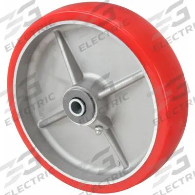 APPROVED VENDOR Caster Wheel: 8 in Wheel Dia., 2 in Wheel Wd, Polyurethane - Polyurethane Tread on Aluminum Core Wheels
