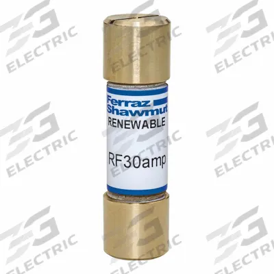 MERSEN Fuse: Class H, RF Series, Fast-Acting, 30 A, 250 V AC - Fast-Acting Cylindrical Fuses