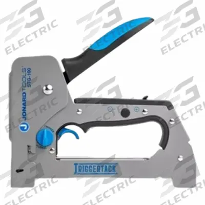 JONARD TOOLS Staple Gun: 7 1/2 in Overall Lg, For 1/4 in_5/16 in Staple Leg Lg - Wire & Cable Staple Guns