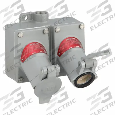 HUBBELL Receptacle: Duplex, 2 Gang, 5-20R, 125V AC, 20 A, 3 Pole - Two-Gang Receptacles