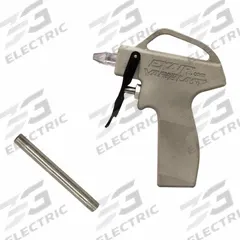 EXAIR Safety Air Gun with extension: Ergonomic Grip, Cast Aluminum, 1/4 in Female NPT, Straight (MPN 1690-12). Key specifications — attr1328526: Cast Aluminum; attr1328500: 1009 Air Nozzle; attr1328508: EXAIR; attr1328515: No; attr1328533: Yes.